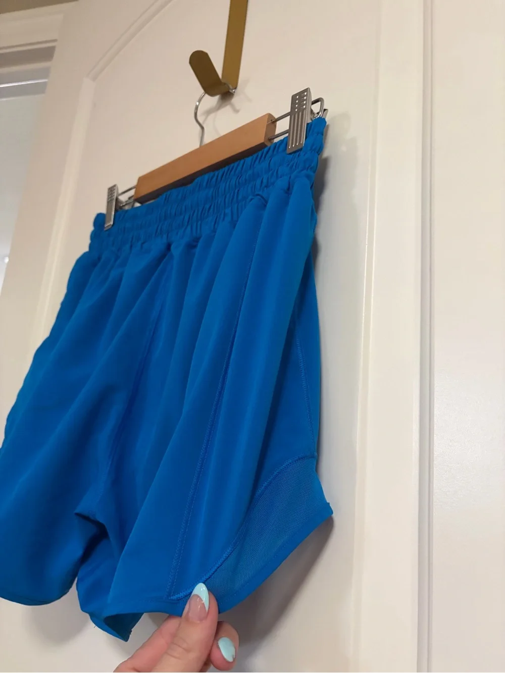 🍋🏃🏽‍♀️Lululemon Hotty Hot Bright Blue Running Athletic Activewear Shorts🧘🏽‍♀️🍋
